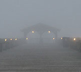 State Park Pier in the fog
