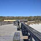 New roof on fishing pier building at Myrtle Beach State park