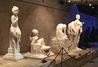 Marble statues in the Brown Sculpture Center